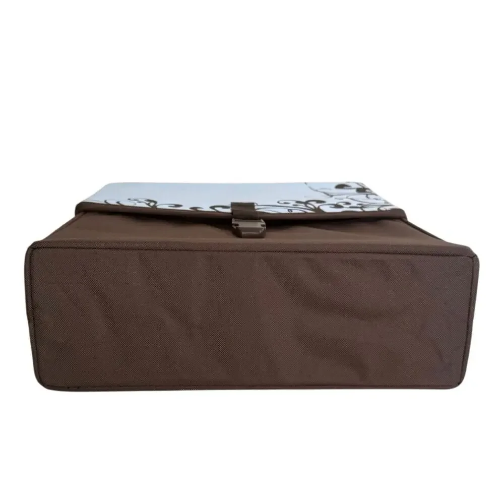 Creative memories power palette case scrapbooking tote blue brown